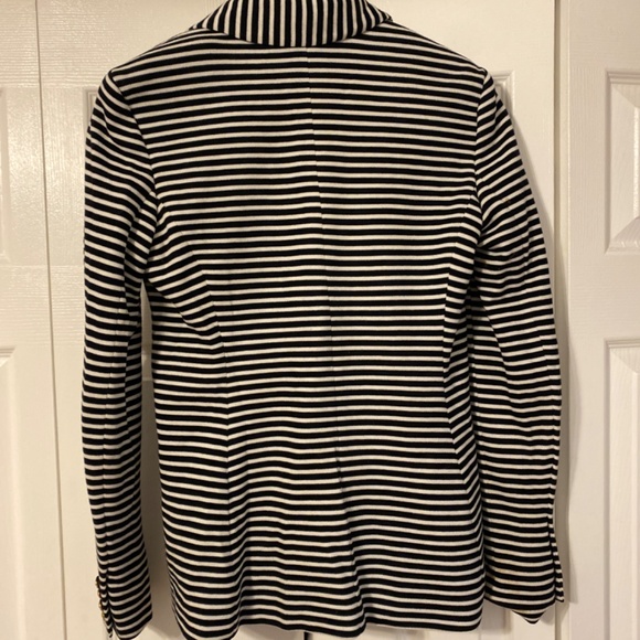 Ralph Lauren Stripe Cotton Blazer with Gold Buttons - Picture 4 of 8